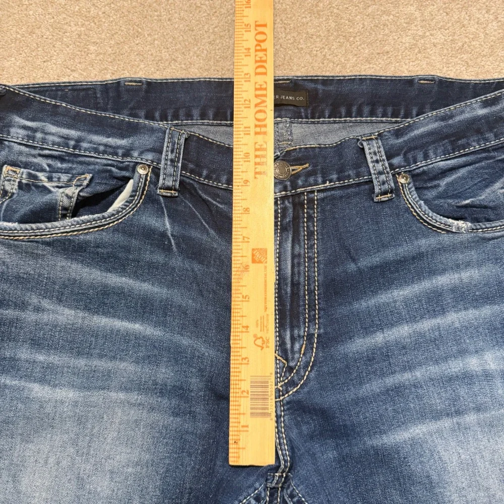 Silver Jeans Co Zac Jeans Mens 40x32 Blue Relaxed Straight